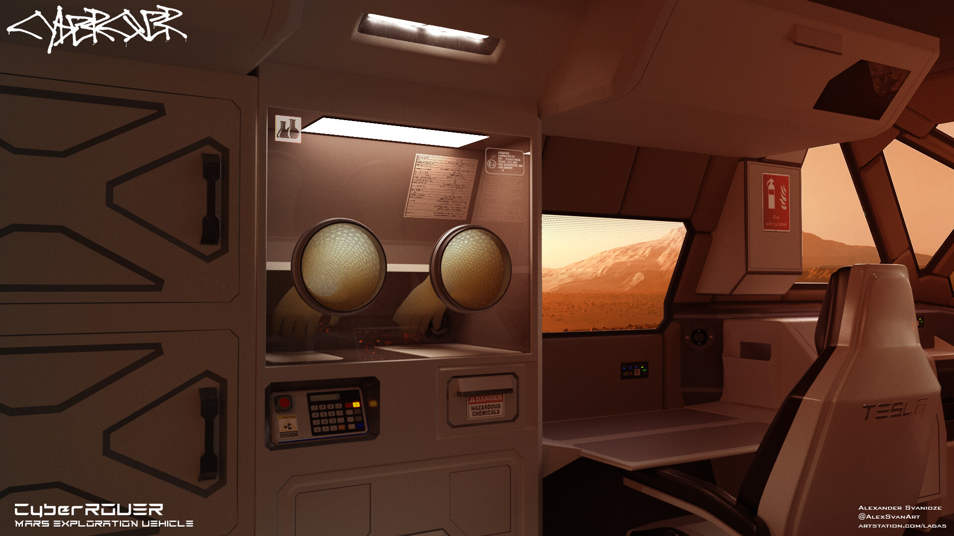 SpaceX Mars exploration rover concept by Alexander Svanidze | human Mars