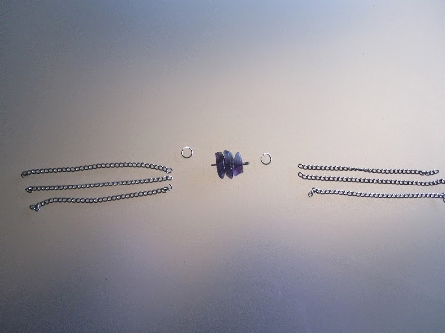 como hacer una pulsera de piedras