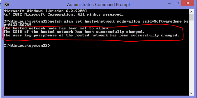 Step 3: setup hostednetwork (cmd)
