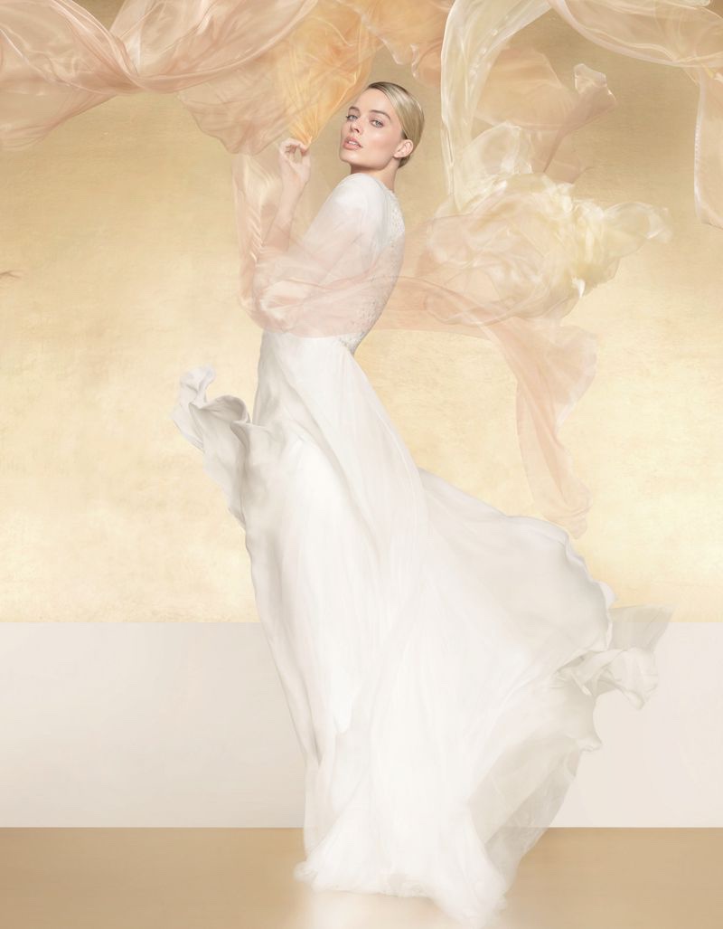 Margot Robbie poses for the Chanel Gabrielle Essence Campaign