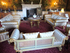 The Tapestry Room with 1820s giltwood furniture and a white marble chimneypiece by Adam The Tapestry Room with 1820s giltwood furniture and a white marble chimneypiece by Adam