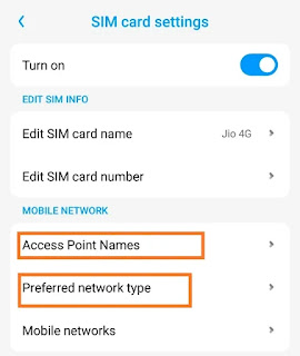 call ended automatically - SIM card settings