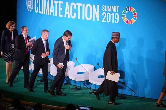 TWITTER fans reacts to president buhari's recent interview at the UN climate action summit - VIDEO
