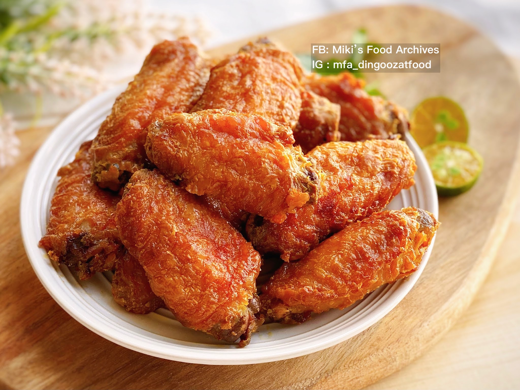 Miki's Food Archives Air Fried Curry Chicken Wings 咖喱粉炸鸡翼【免油炸 Ninja Foodi Recipe】