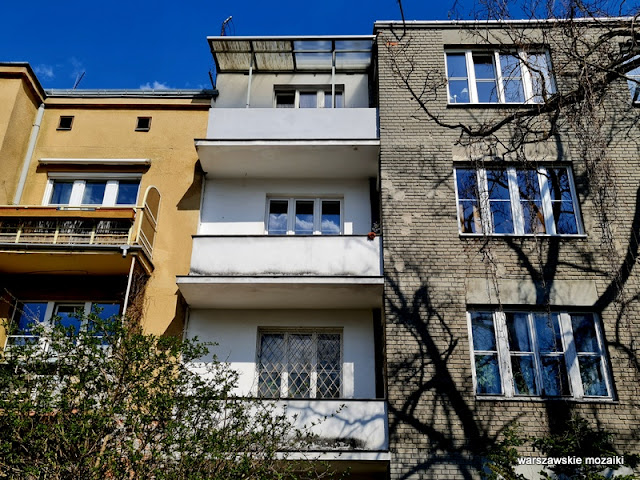 Warszawa Warsaw szare domy różowa spółdzielnia architektura architecture szara cegła modernizm Mokotów