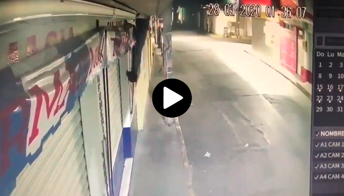 (VIDEO) Caída de más de dos metros frustra a ladrón en Zomeyucan