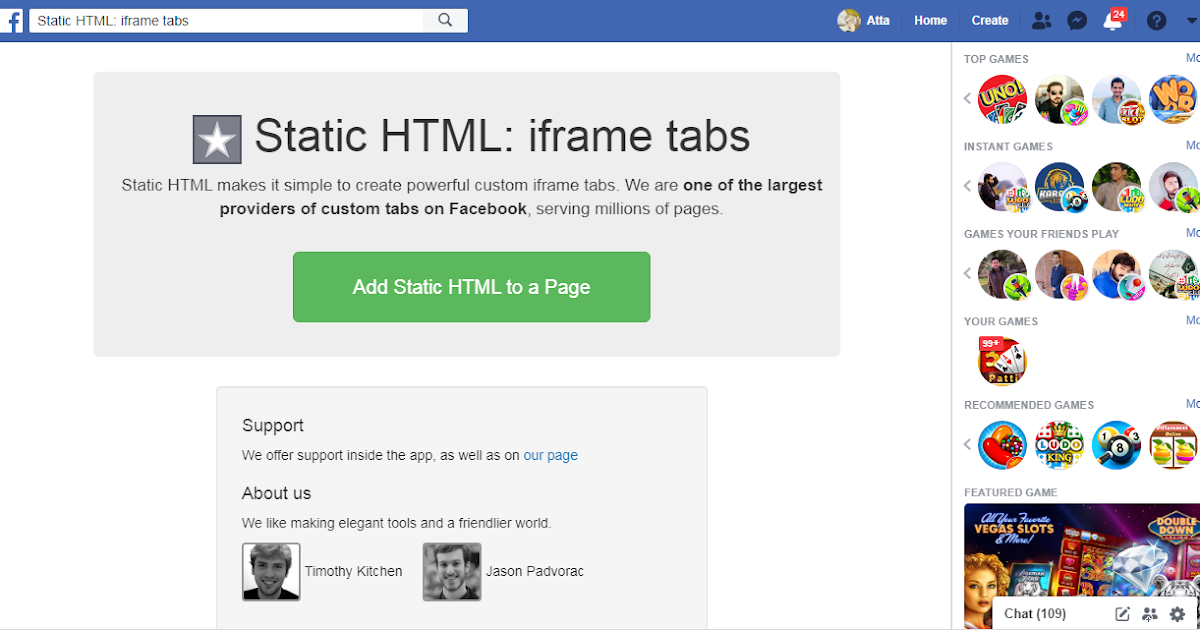 Static HTML: iframe tabs free download