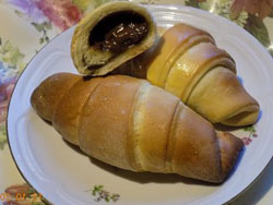 Bandelės su šokoladiniu kremu Bandelės su šokoladiniu kremu receptas