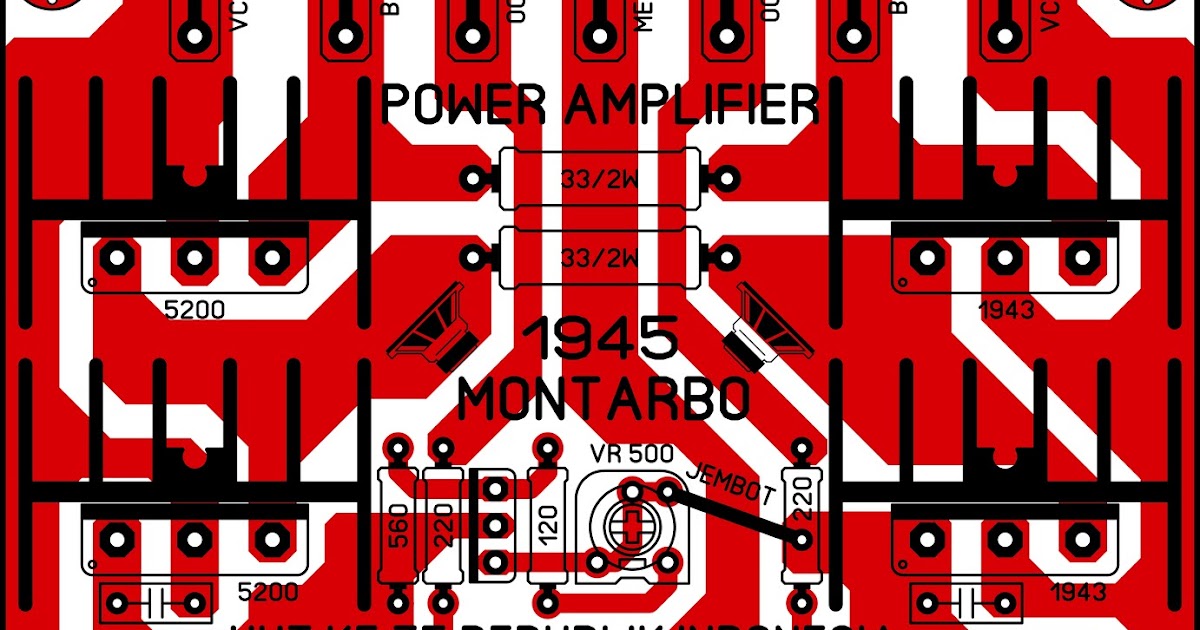 Montarbo Power Amplifier ~ Nur Pcb Design