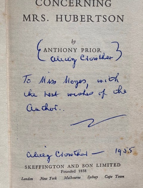 LesserKnown Writers Anthony Prior