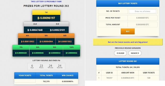 como jugar loteria (lottery) de freebitcoin
