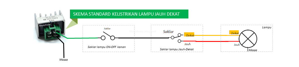 diagram skema relay lampu sein - Strategi Penyambungan Kabel ya...