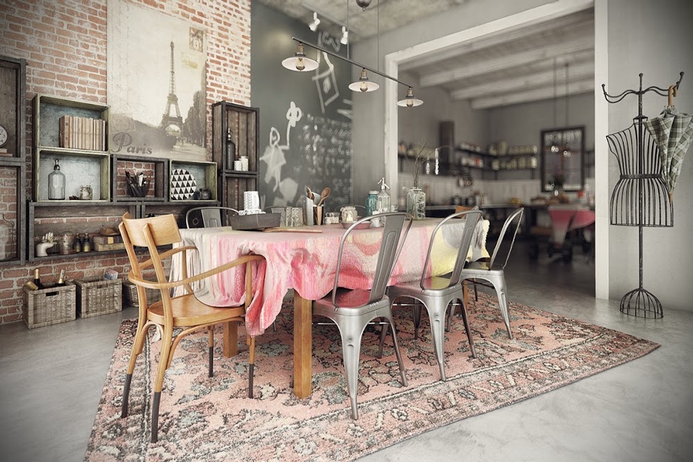 french-industrial-dining-room-decor