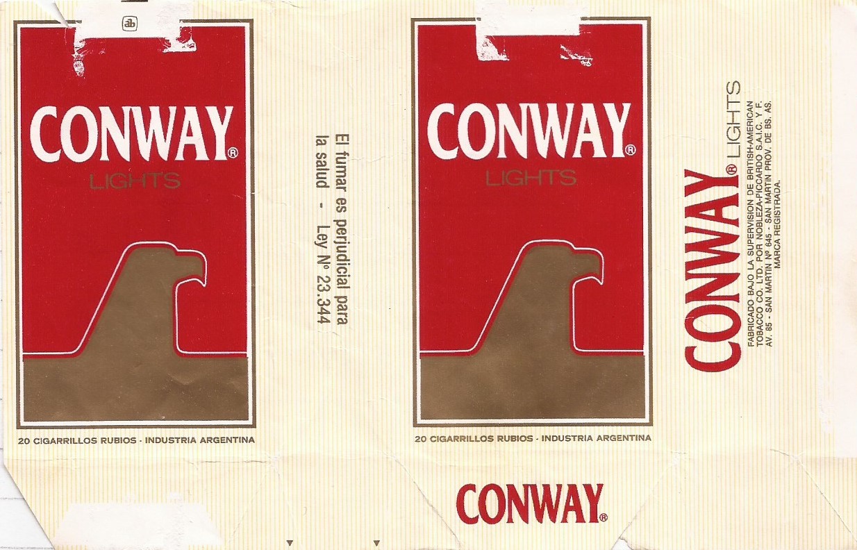 Colección de Marquillas Conway Lights (Rojo) 20 Argentina