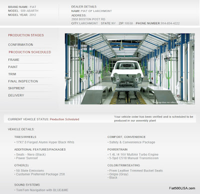 Fiat 500 Abarth Vehicle Online Tracking Image