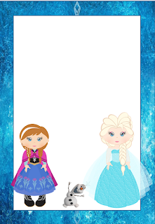 Frozen Free Printable Frames, Invitations or Cards. - Oh My Fiesta! in ...