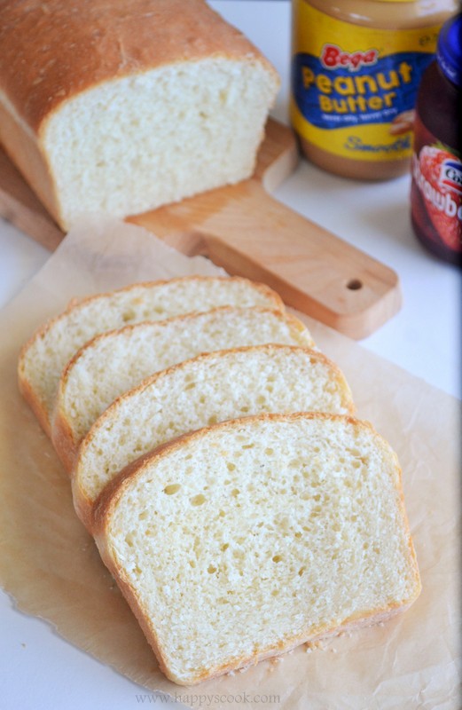 White Sandwich Bread Recipe Basic White Bread Homemade simple white bread from scratch