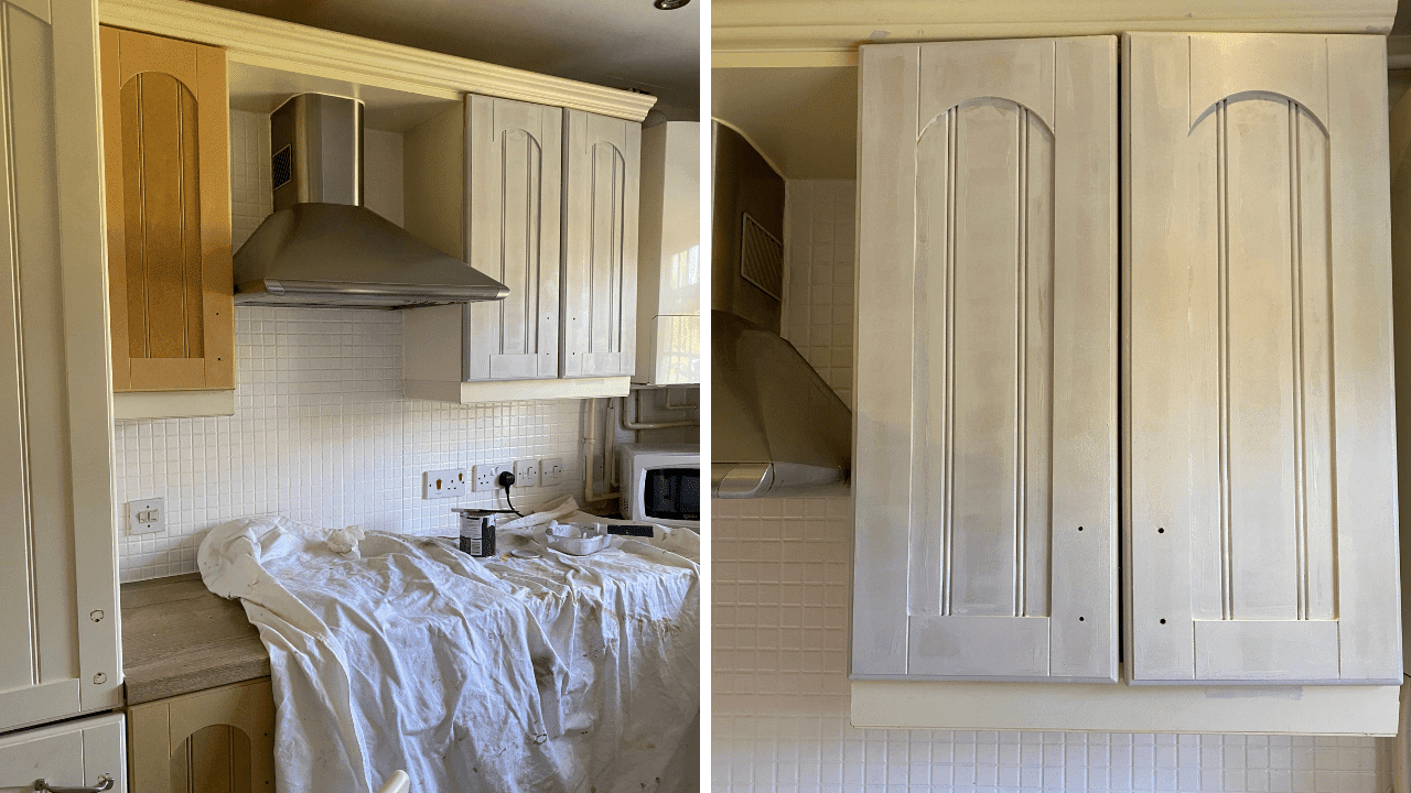 How I painted my kitchen cupboards on a budget