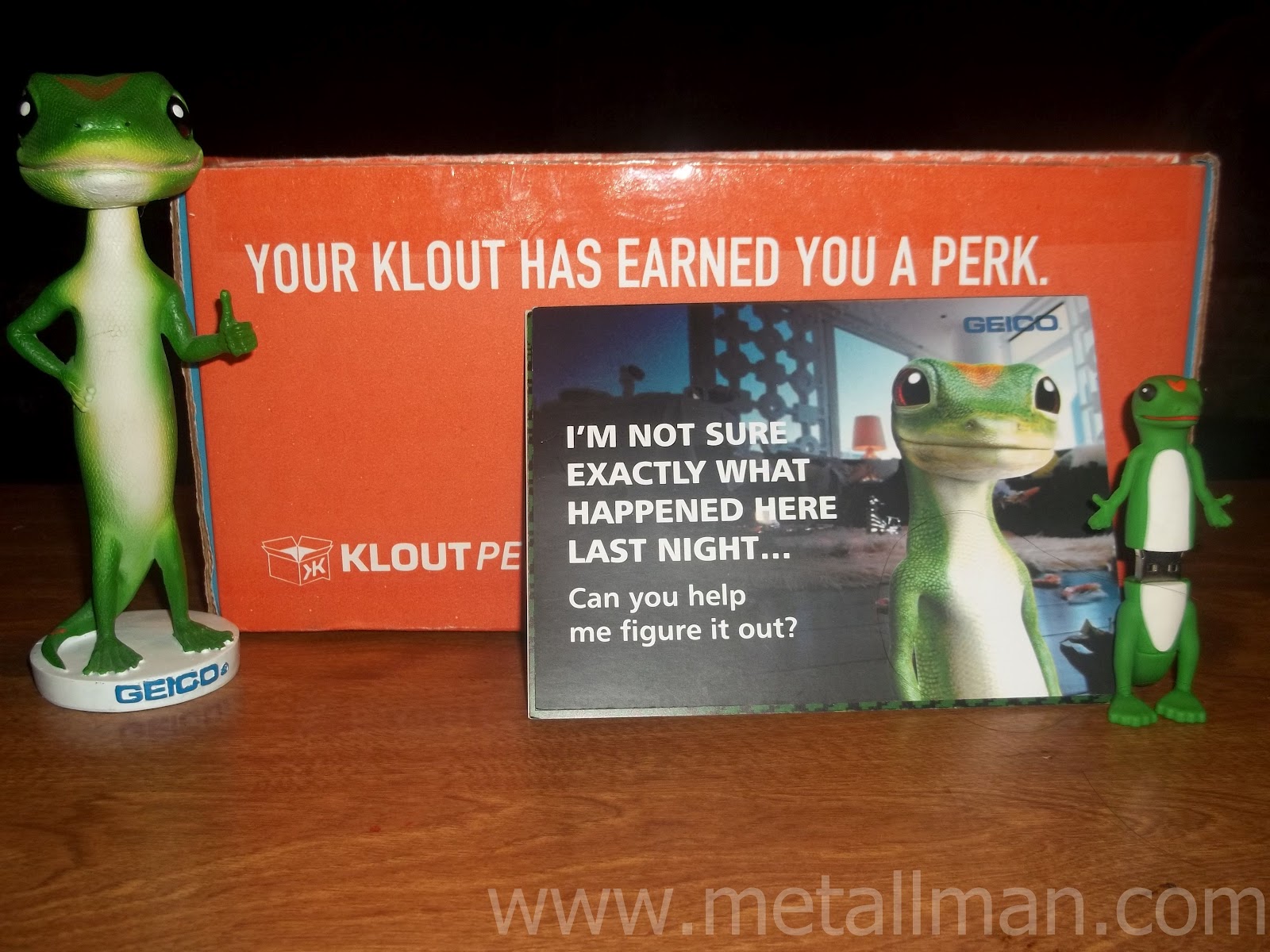 Metallman's Reverie What Has the Geico Gecko Been up to in Las Vegas?