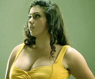 Namitha showing her cleavage