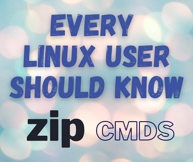 LInux ZIP compression cmds