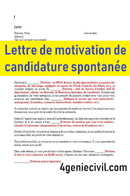 lettre de motivation passe-partout exemple