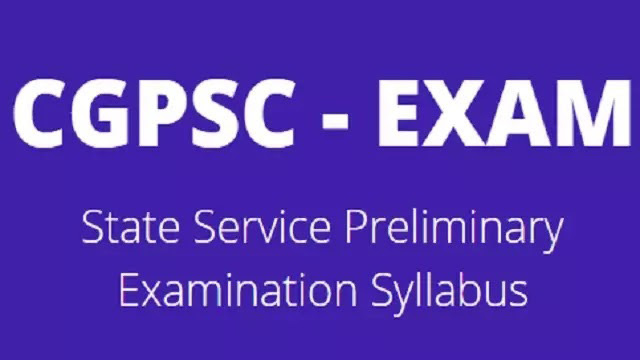 CGPSC Syllabus -Pre Examination