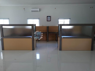 Jual Meja Kubikel Kantor Bentuk U + Furniture Semarang