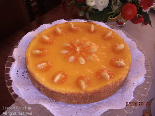 Lezzetli Sanatlar PORTAKALLI CHEESECAKE