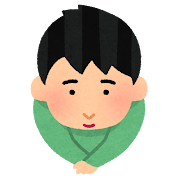 下から目線のイラスト（男性）