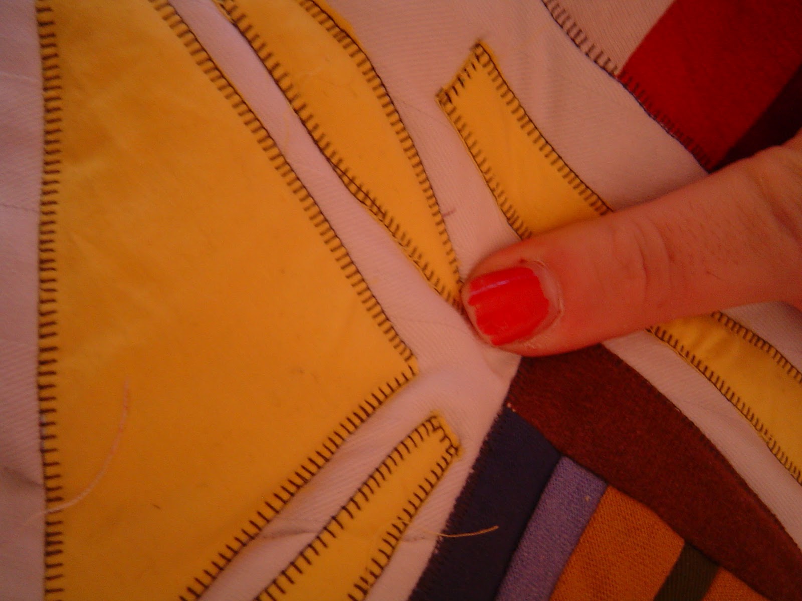 "raw edge" applique sounds dirty.