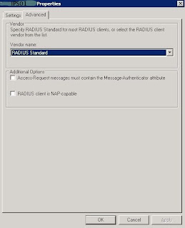 IPS RADIUS client vendor type