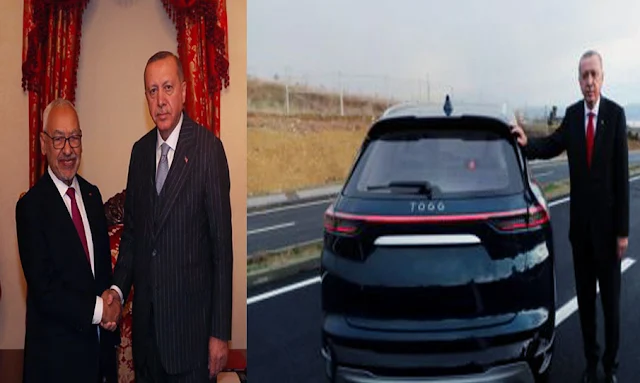 راشد الغنوشي التقيت أردوغان لتهنئته بالسيارة التركية الجديدة