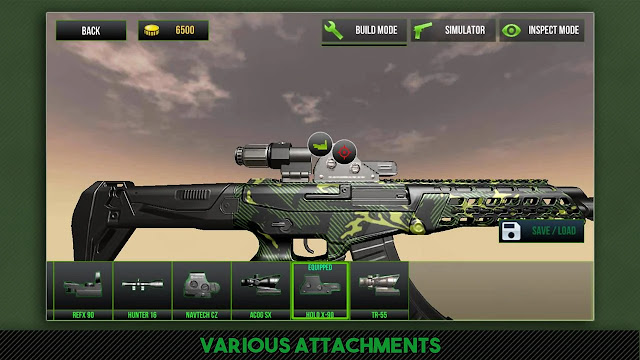 تحميل وتنزيل وتثبيت لعبة المحاكات والحروب والقنص Custom Gun Simulator 3D‏ مهكرة وباخر اصدار من اللعبة 