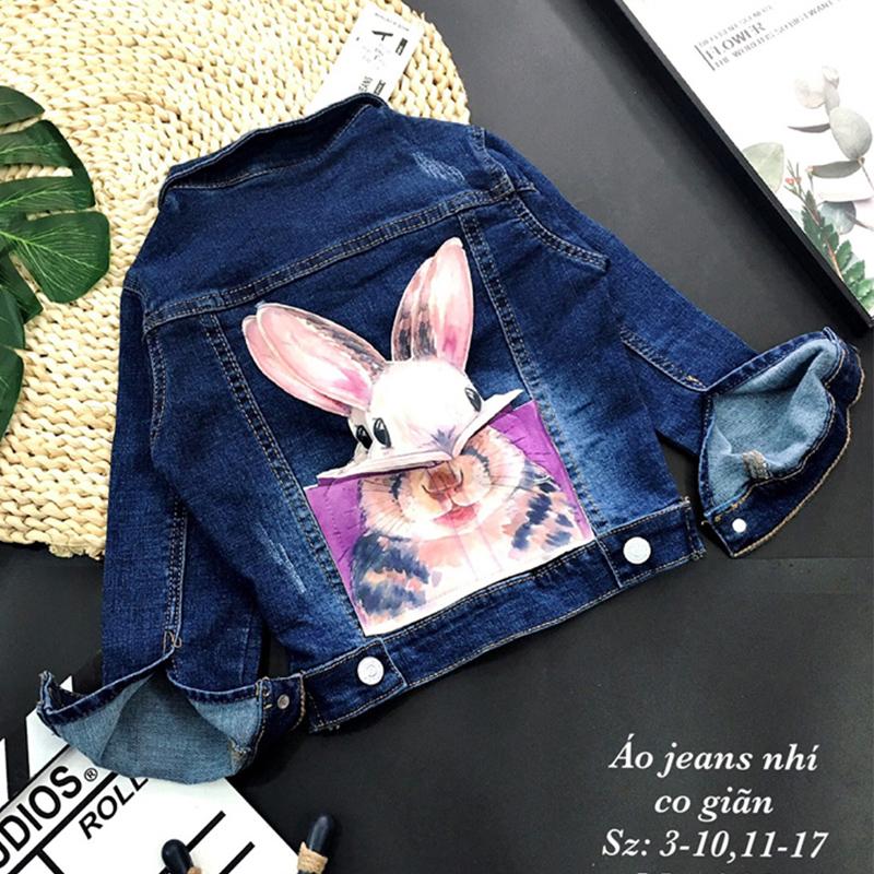 Áo Khoác Trẻ Em Denim Tay Dài In Chữ – LNA 159693