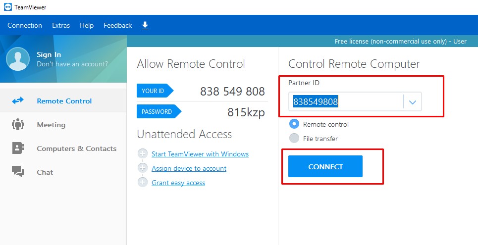 Cara remote pc dari hp dengan teamviewer