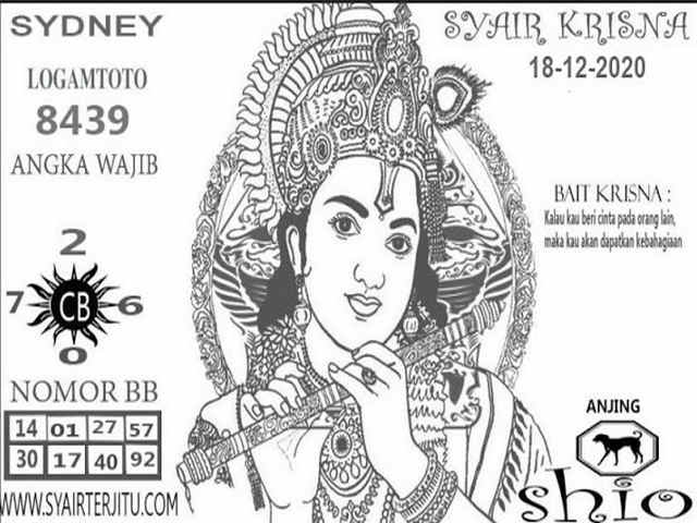 Syair sdy 18 Desember 2020 KODE SYAIR SGP SYAIR HK SYAIR SYDNEY 2021