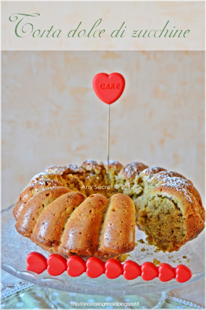 torta dolce con zucchine e uvetta