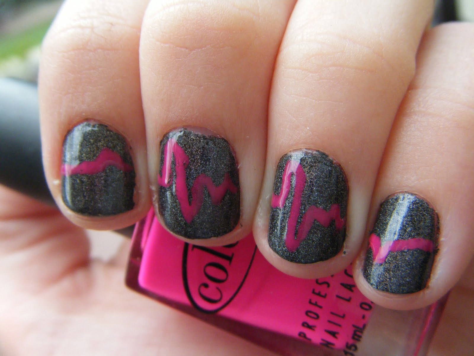 All Hail My Nails EMS Nails for Pink Wednesday