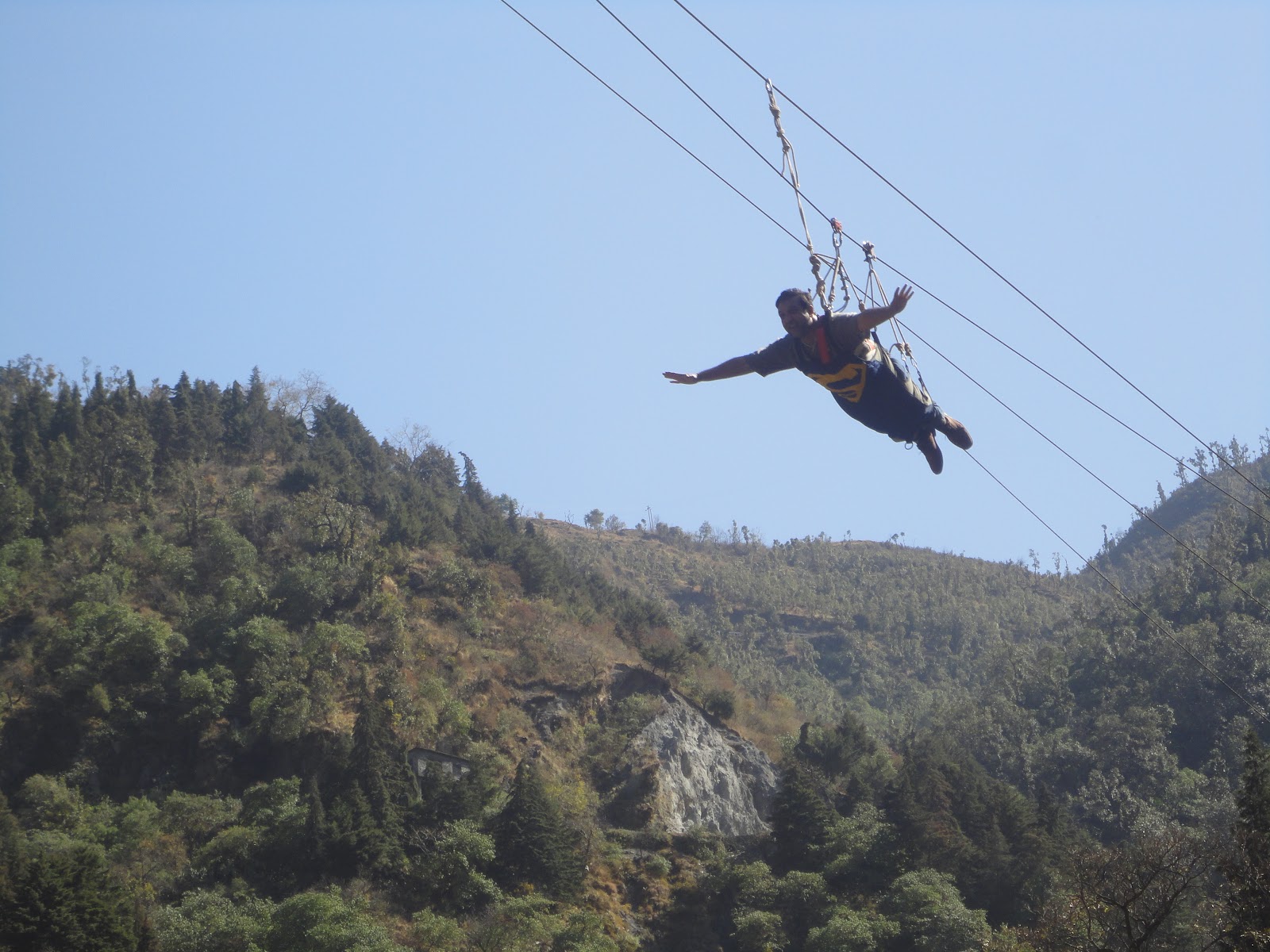 MUSSOORIE ADVENTURE PARK: flying fox mussoorie- cloud end wild life resorts