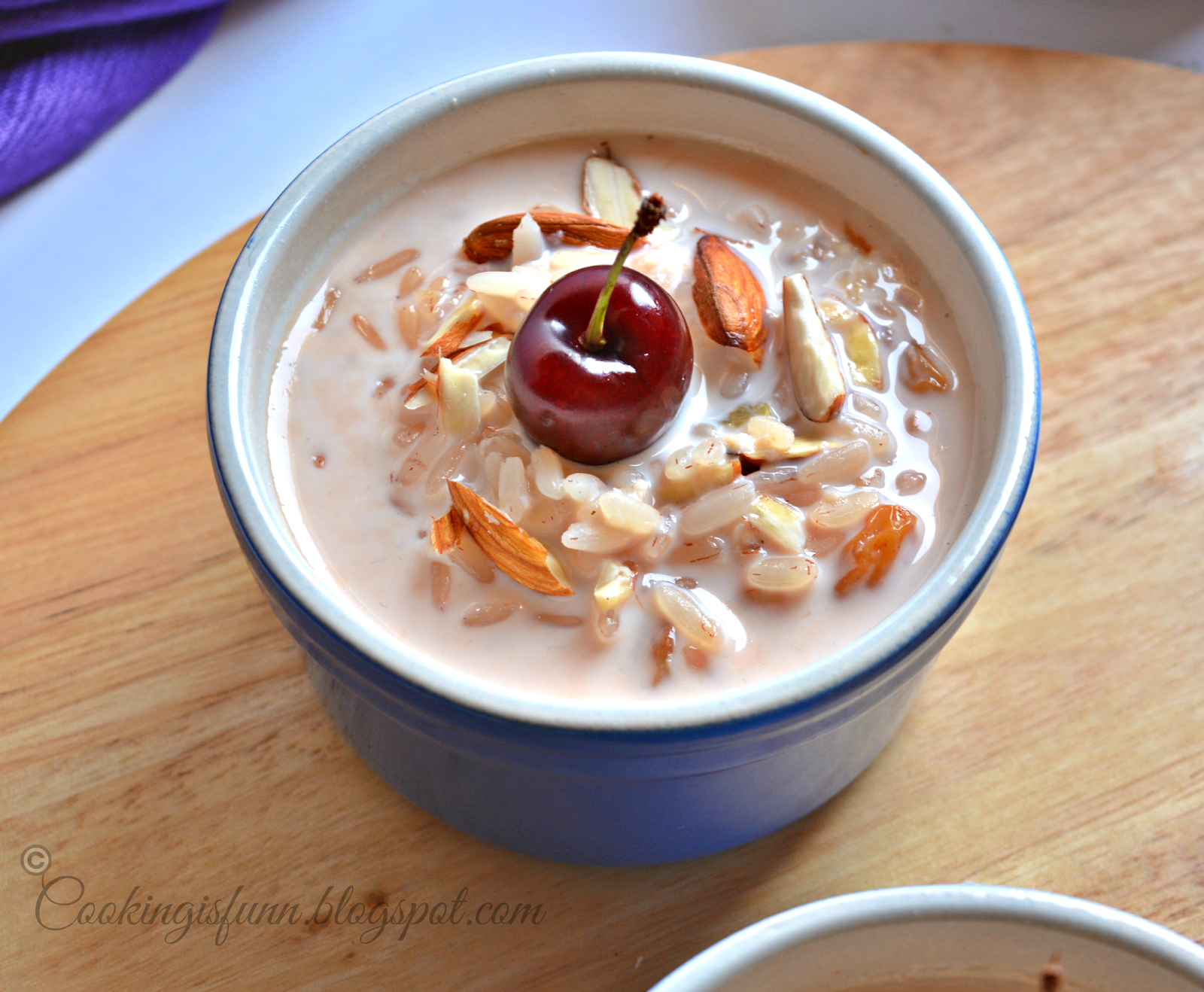 Cookingisfunn Cherry and Nuts Brown Rice Kheer