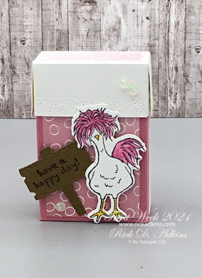 Treat Week 2021 kicks off with this first project featuring the Hey Chick Stamp Set and Dies.  Learn How I created this Tissue Box.  Click here!