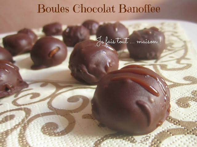 Boules chocolat banoffee ou banoffe balls