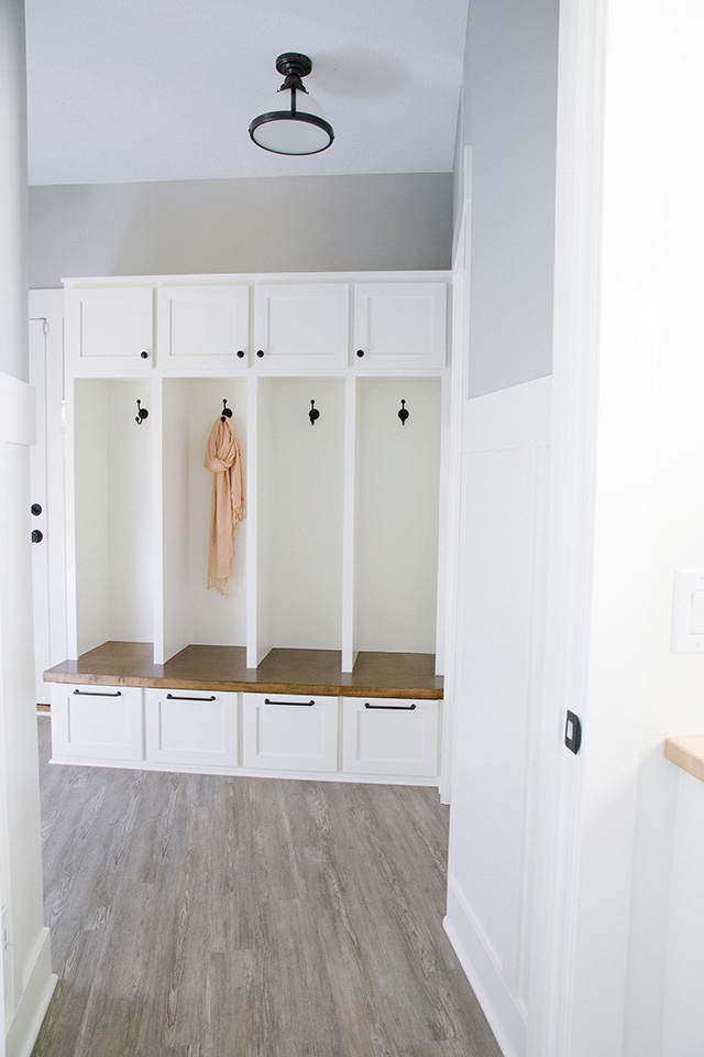 Client Reveal Mudroom Laundry Room Powder Bath