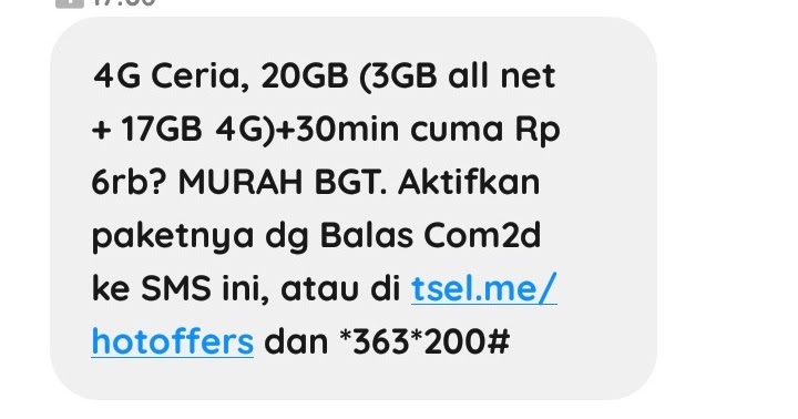 Paket Ceria 20gb Rp 6ribu Terbaru Internet Telkomsel Murah Promo Terbaru Telkomsel System Impian