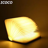 Rechargeable Foldable Book Lamp for Home Decor
