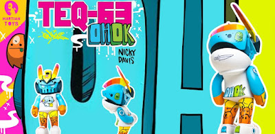 OH OK TEQ63 Artist Series Vinyl Figure by Nicky Davis x Quiccs x Martian Toys