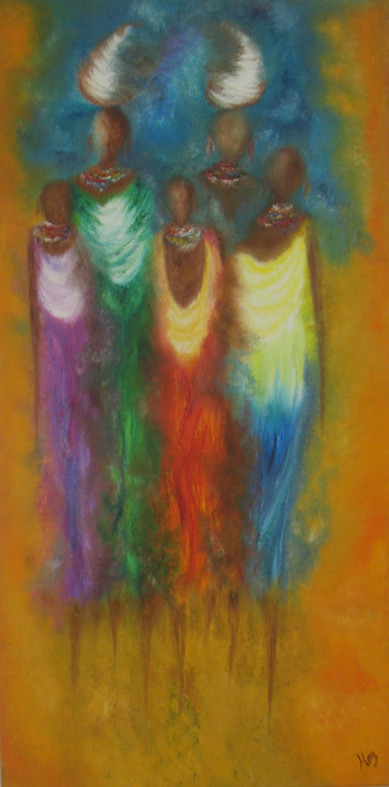 Helen Omamo (Kenia) Paintings