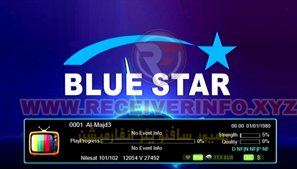 BLUESTAR 9900 X7 HD RECEIVER 1506TV
