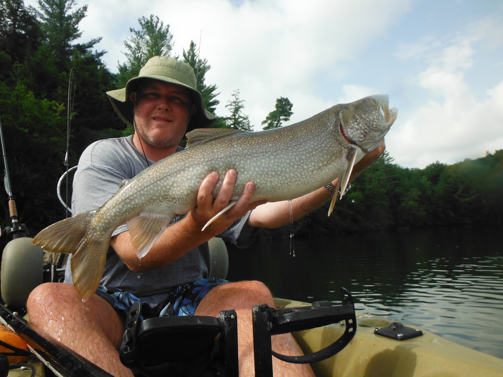Long Island Kayak Angler Adirondack Trout Fishing